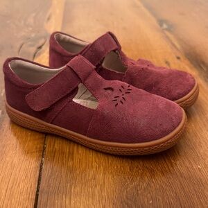 Livie & Luca Maroon Kids Dress Shoes with Strap